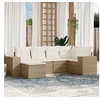 Image de Salon de jardin modulable rotin beige 6 pieces 62 x 62 x 69 cm 6 personnes
