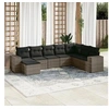 Image de Salon de Jardin avec Coussins 8 pcs, Canapés de Terrasse, Ensemble de Meubles de Patio, Mobilier d'Extérieur, Gris 3255297