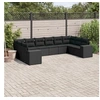Image de Salon de jardin modulable rotin noir 10 pieces x 83 x 69