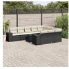 Image de Salon de Jardin avec Coussins 11 pcs, Canapés de Terrasse, Ensemble de Meubles de Patio, Mobilier d'Extérieur, Noir 3255433