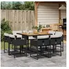 Image de Salon de jardin modulable 11 pieces resine tressee beige 62 x 62 x 69 cm