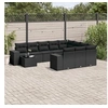 Image de Salon de jardin modulable rotin noir 11 pieces x 83 x 69 10 personnes