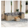 Image de Salon de Jardin avec Coussins 8 pcs, Canapés de Terrasse, Ensemble de Meubles de Patio, Mobilier d'Extérieur, Mélange 3255842