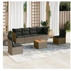 Image de Salon de Jardin avec Coussins 7 pcs, Canapés de Terrasse, Ensemble de Meubles de Patio, Mobilier d'Extérieur, Gris 3255885