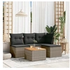 Image de Salon de Jardin avec Coussins 5 pcs, Canapés de Terrasse, Ensemble de Meubles de Patio, Mobilier d'Extérieur, Gris 3255927