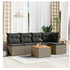 Image de Salon de Jardin avec Coussins 6 pcs, Canapés de Terrasse, Ensemble de Meubles de Patio, Mobilier d'Extérieur, Gris 3255934