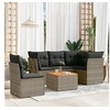 Image de Salon de jardin modulable rotin gris 6 pieces 62 x 62 x 69 cm 2 personnes