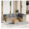 Image de Salon de Jardin avec Coussins 7 pcs, Canapés de Terrasse, Ensemble de Meubles de Patio, Mobilier d'Extérieur, Mélange 3255989