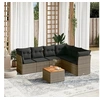 Image de Salon de Jardin avec Coussins 7 pcs, Canapés de Terrasse, Ensemble de Meubles de Patio, Mobilier d'Extérieur, Gris 3255990