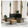 Image de Salon de Jardin avec Coussins 6 pcs, Canapés de Terrasse, Ensemble de Meubles de Patio, Mobilier d'Extérieur, Gris 3256004