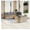 Image de Salon de Jardin avec Coussins 10 pcs, Canapés de Terrasse, Ensemble de Meubles de Patio, Mobilier d'Extérieur, 3256143