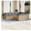 Image de Salon de jardin modulable rotin beige 11 pieces 62 x 62 x 69 cm 10 personnes