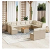 Image de Salon de jardin modulable 13 pieces rotin 12 personnes 62 x 62 x 69 cm beige
