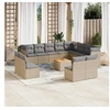 Image de Salon de Jardin avec Coussins 13 pcs, Canapés de Terrasse, Ensemble de Meubles de Patio, Mobilier d'Extérieur, 3256262