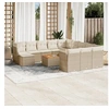 Image de Salon de jardin modulable GENERIQUE 13 pieces resine tressee 12 personnes 62 x 62 x 69 cm beige