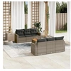 Image de Salon de jardin modulable rotin gris 7 pieces x 65.5 x 69