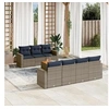 Image de Salon de Jardin avec Coussins 8 pcs, Canapés de Patio, Ensemble de Meubles, Mobilier de Terrasse Exterieur, Gris 3256362