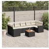 Image de Salon de jardin modulable 7 personnes 8 pieces resine tressee 62 x 62 x 69 noir