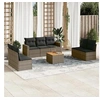 Image de Salon de Jardin avec Coussins 8 pcs, Canapés de Terrasse, Ensemble de Meubles de Patio, Mobilier d'Extérieur, Gris 3256410