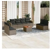 Image de Salon de jardin modulable rotin gris 9 pieces x 65.5 x 69