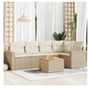 Image de Salon de jardin modulable rotin beige 6 pieces 62 x 62 x 69 cm