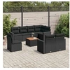 Image de Salon de jardin modulable resine tressee 8 personnes 9 pieces 62 x 62 x 69 cm noir
