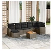 Image de Salon de jardin modulable resine tressee gris 8 pieces 62 x 62 x 69 cm