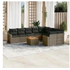 Image de Salon de jardin modulable rotin gris 10 pieces 62 x 62 x 69 cm