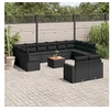 Image de 13-delige Loungeset met kussens poly rattan zwart3256685