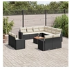 Image de 12-delige Loungeset met kussens poly rattan zwart3256714