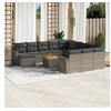 Image de Salon de jardin modulable rotin gris 13 pieces 62 x 62 x 69 cm