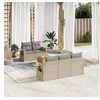 Image de Salon de Jardin avec Coussins 6 pcs, Canapés de Terrasse, Ensemble de Meubles de Patio, Mobilier d'Extérieur, Mélange 3256780