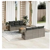 Image de Salon de Jardin avec Coussins 7 pcs, Canapés de Terrasse, Ensemble de Meubles de Patio, Mobilier d'Extérieur, Gris 3256788