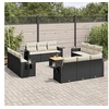 Image de Salon de Jardin 12 pcs Mobilier de Patio Ensemble de Meubles de Terrasse Mobilier de Jardin Meubles d'Extérieur Bois 3076183