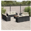 Image de Salon de jardin modulable rotin beige 13 pieces 62 x 55 x 69 cm 12 personnes