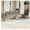 Image de Salon de jardin modulable 8 personnes beige 9 pieces 62 x 55 x 69 cm resine tressee