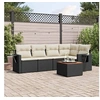 Image de Salon de jardin modulable 5 personnes resine tressee noir 62 x 62 x 69 6 pieces