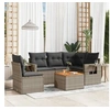 Image de Salon de jardin modulable polyethylene gris 6 pieces x 62 x 69 5 personnes