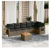 Image de Salon de Jardin avec Coussins 7 pcs, Canapés de Terrasse, Ensemble de Meubles de Patio, Mobilier d'Extérieur, Gris 3256907