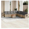 Image de Salon de Jardin avec Coussins 10 pcs, Canapés de Terrasse, Ensemble de Meubles de Patio, Mobilier d'Extérieur, 3256941