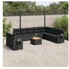 Image de Salon de Jardin avec Coussins 10 pcs, Canapés de Terrasse, Ensemble de Meubles de Patio, Mobilier d'Extérieur, Beige 3254185