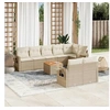 Image de Salon de jardin modulable rotin 8 personnes 9 pieces 62 x 62 x 69 cm beige