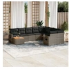 Image de Salon de Jardin avec Coussins 10 pcs, Canapés de Terrasse, Ensemble de Meubles de Patio, Mobilier d'Extérieur, Gris 3257061