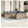 Image de Salon de Jardin avec Coussins 11 pcs, Canapés de Terrasse, Ensemble de Meubles de Patio, Mobilier d'Extérieur, 3257074