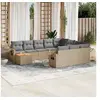 Image de Salon de Jardin avec Coussins 11 pcs, Canapés de Terrasse, Ensemble de Meubles de Patio, Mobilier d'Extérieur, 3257081