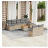 Image de Salon de Jardin avec Coussins 10 pcs, Canapés de Terrasse, Ensemble de Meubles de Patio, Mobilier d'Extérieur, 3257095
