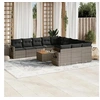 Image de Salon de Jardin avec Coussins 10 pcs, Canapés de Terrasse, Ensemble de Meubles de Patio, Mobilier d'Extérieur, Beige 3258726