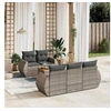 Image de Salon de Jardin avec Coussins 6 pcs, Canapés de Terrasse, Ensemble de Meubles de Patio, Mobilier d'Extérieur, Gris 3257222