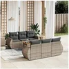 Image de Salon de Jardin avec Coussins 7 pcs, Canapés de Terrasse, Ensemble de Meubles de Patio, Mobilier d'Extérieur, Gris 3257229