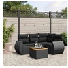 Image de Salon de jardin modulable resine tressee noir 5 pieces 62 x 62 x 69 4 personnes